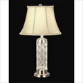 Waterford Crystal Grafix Table Lamp w/ Pebble Silk Shade